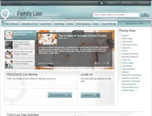 Tablet Screenshot of findafamilyattorney.com